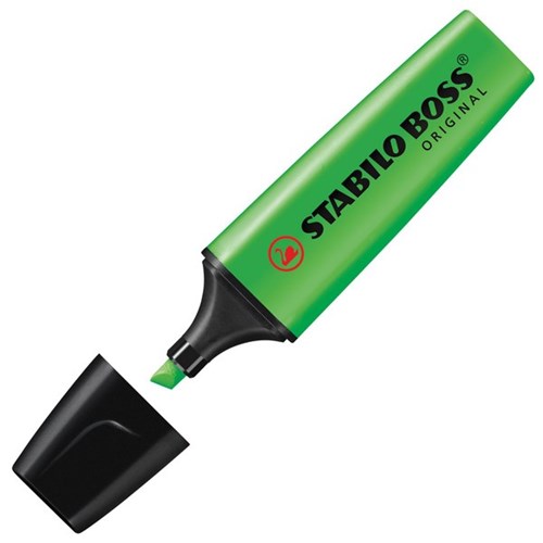 Stabilo Boss Green Highlighter Chisel Tip