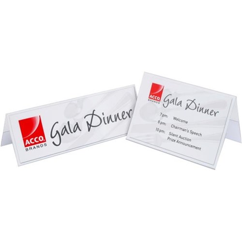 Rexel Name Plates & Holders, 210x59mm, Box of 25