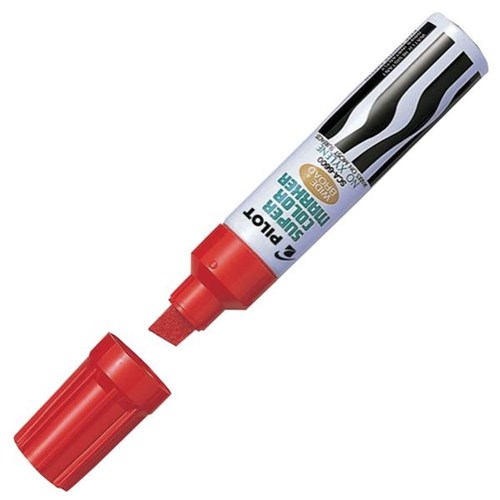 Pilot Super Colour Red Jumbo Marker Chisel Tip OfficeMax NZ