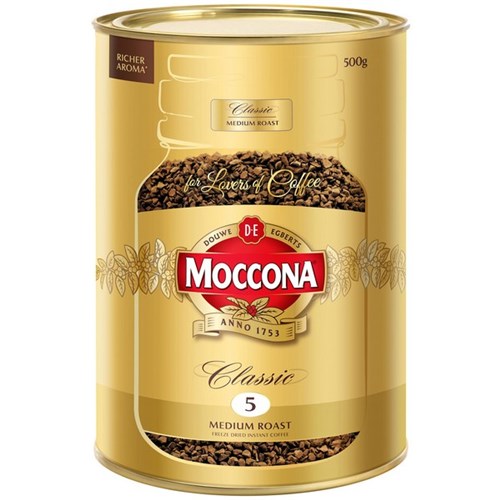 Moccona Classic Freeze Dried Instant Coffee Medium Roast 500g