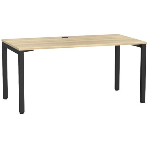 1500x800mm Atlantic Oak Top/Black Frame