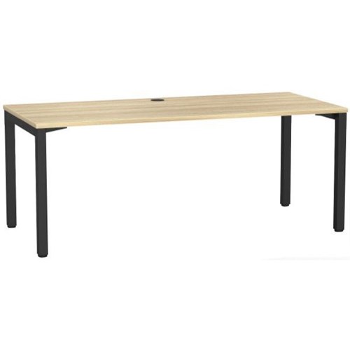 1800x800mm Atlantic Oak Top/Black Frame