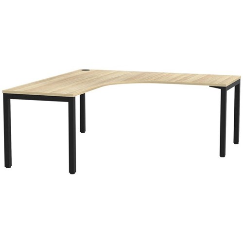 Cubit Workstation 1800mm Atlantic Oak/Black