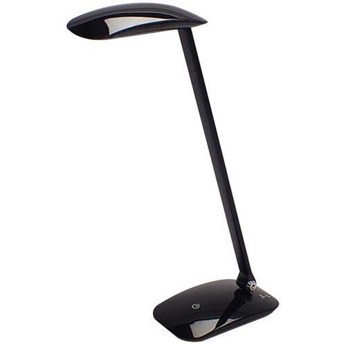 Nero LED Desk Lamp USB Charging Black