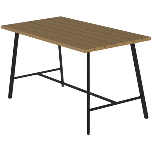 Luca Outdoor Leaner Table 2000mm Rosawa/Black
