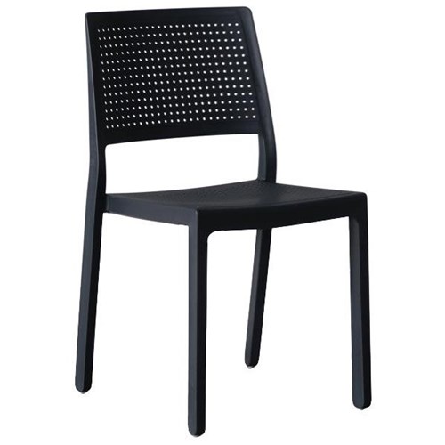 Emi Stackable Chair Charcoal