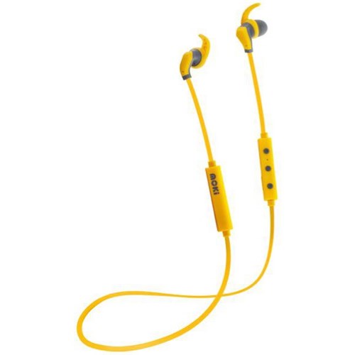 Moki Hybrid Wireless Earphones Yellow