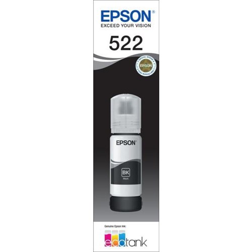 Epson T522 EcoTank Black Ink Bottle Black C13T00M192