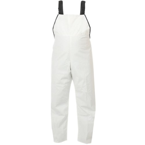 Kaiwaka Food Grade Bib Trousers PVC FG382 White Medium