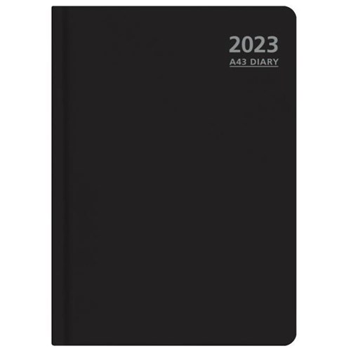OfficeMax A43 Hourly Appointment Hard Cover Diary A4 Week To View 2023