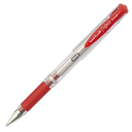 uni-ball Signo UM-153 Broad Red Rollerball Pen 1.0mm Medium Tip