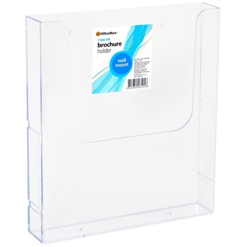 OfficeMax Brochure Holder Wall Mounted A4 1 Tier