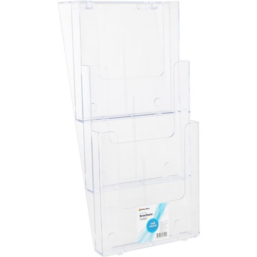OfficeMax Brochure Holder Wall Mounted A4 3 Tier