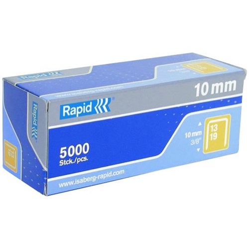 Rapid Staples 13/10 10mm, Pack of 5000