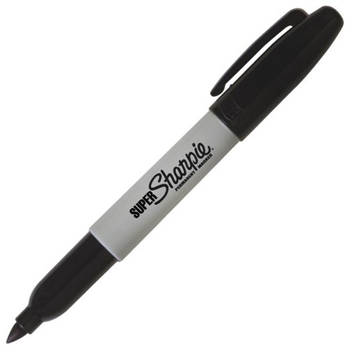 Sharpie Super Sharpie Black Permanent Marker 1.0mm Fine Bullet Tip
