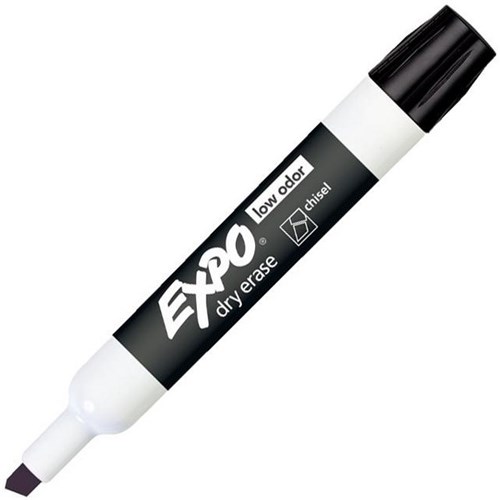 Expo Black Whiteboard Marker Chisel Tip