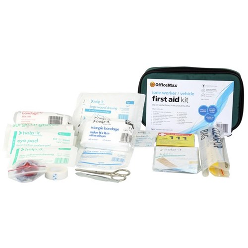 OfficeMax Vehicle & Lone Worker First Aid Kit 27 Piece