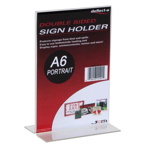 Deflecto Sign Holder A6 Portrait 69001