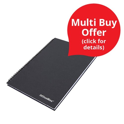 OfficeMax A4 Hardcover Spiral Notebook 160 Pages OfficeMax NZ