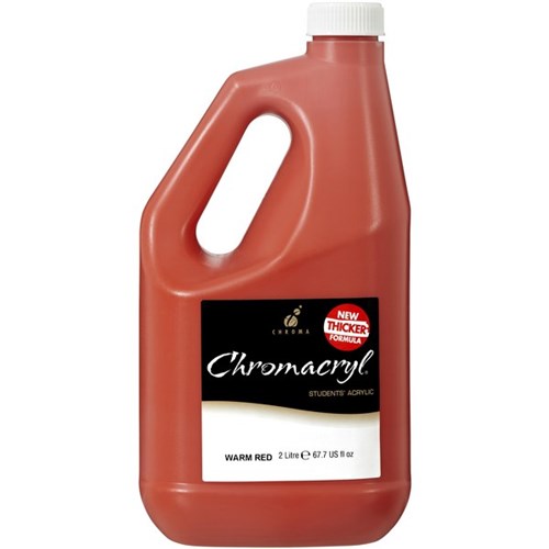 Chromacryl Student Acrylic Paint 2L Warm Red