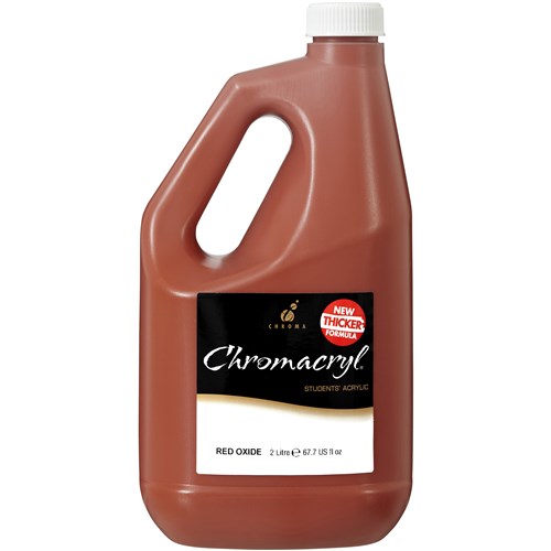 Chromacryl Student Acrylic Paint 2L Red Oxide