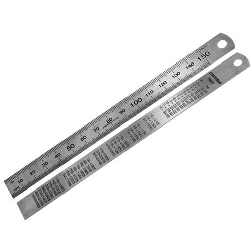Tajima SS015M Stainless Steel Ruler 15cm