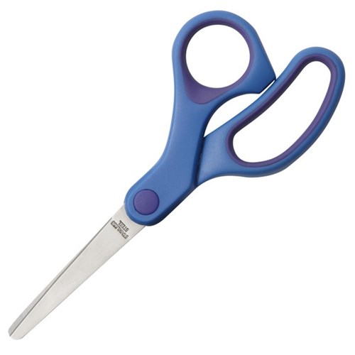 OfficeMax Blunt End Kids Scissors Softgrip Handles 160mm Blue