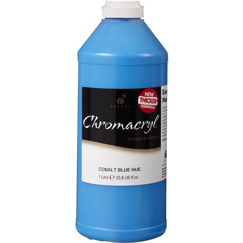 Chromacryl Student Acrylic Paint 1L Cobalt Blue