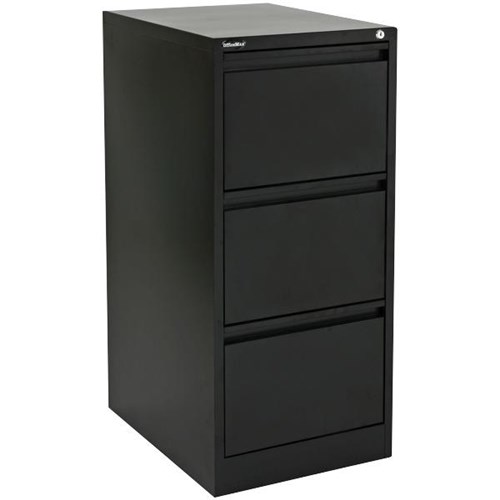 Proceed Commercial Filing Cabinet 3 Drawer Black