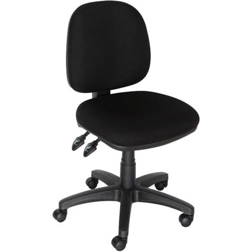 OfficeMax Task Chair Mid Back 3 Levers Black --Available Mid September