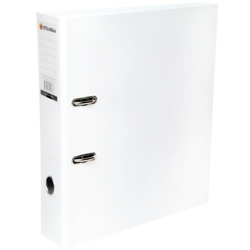 OfficeMax Lever Arch File A4 Polypropylene Coated White