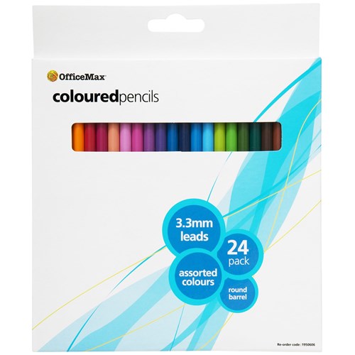 OfficeMax Coloured Pencils, Pack of 24