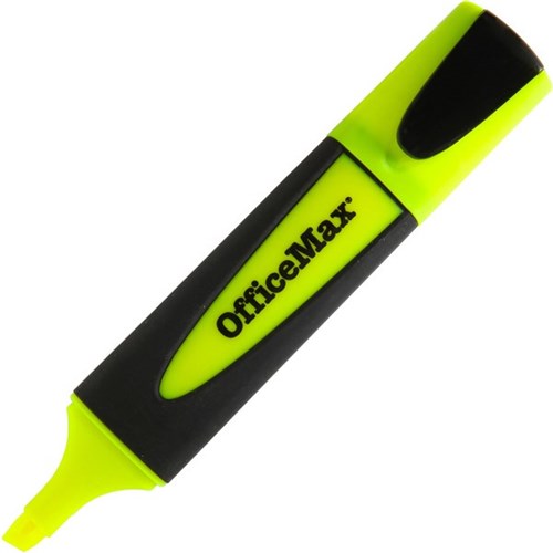 OfficeMax Yellow Desk Style Highlighter Chisel Tip