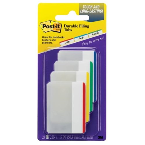 Postit® Index Tabs 686F1 Assorted Colours 24 Tabs OfficeMax NZ
