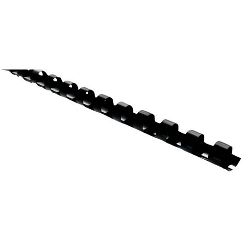 Icon 20mm Plastic Binding Coils Black, Pack of 100