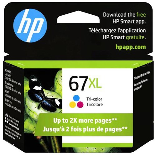 HP 67XL Tri-Colour Ink Cartridge 3YM58AA