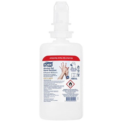 Tork Hand Sanitiser Alcohol Gel S4 420124 1L