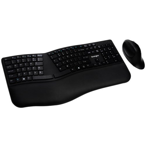 Kensington Pro Fit Ergo Dual Wireless Keyboard & Mouse Set Black