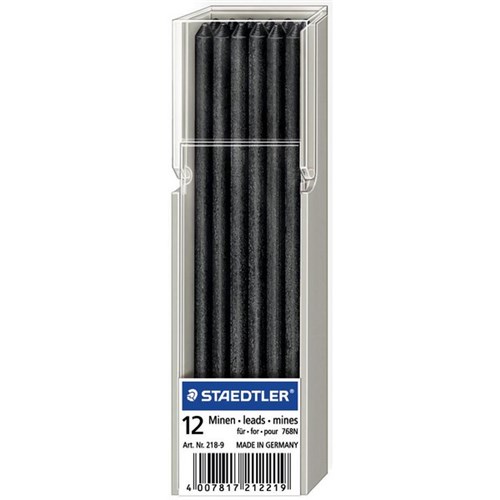 Staedtler Omnichrom Pencil Lead Refill Black, Pack of 12