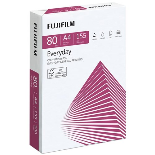 Fujifilm A4 80gsm White Everyday Copy Paper, Pack of 500