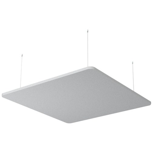 Boyd Visuals Floating Acoustic Ceiling Panel Square 1200x1200mm Light Grey