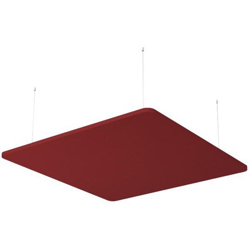 Boyd Visuals Floating Acoustic Ceiling Panel Square 1200x1200mm Wine