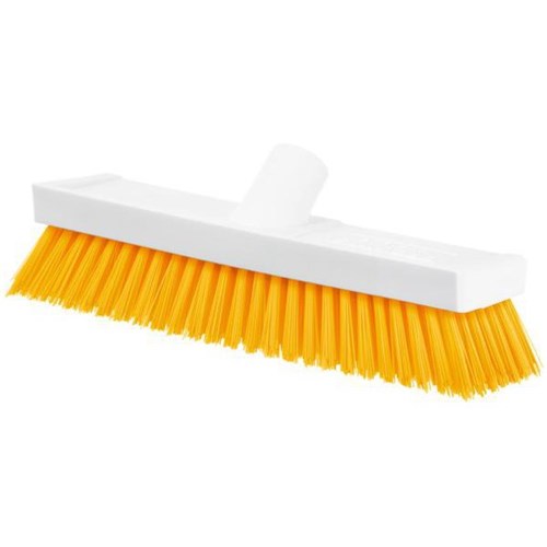 Browns Broom Head HG10 Floor Scrub Yellow 250x25mm