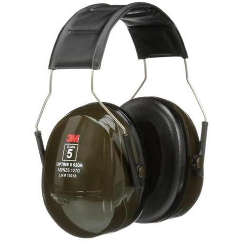 3M™ Peltor H520A Optime II Headband Earmuffs Class 5