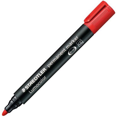 Staedtler Lumocolor 352 Red Permanent Marker Bullet Tip