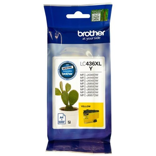 Brother LC436XLY Yellow Ink Cartridge High Yield