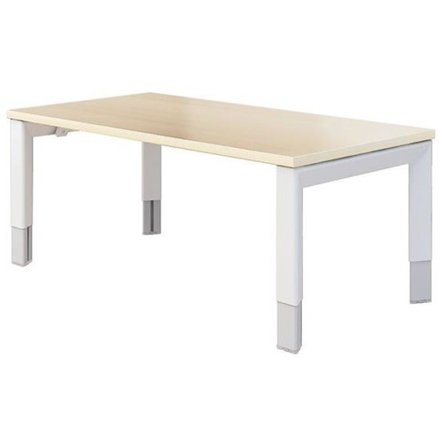 TABLE COFFEE OBLIQUE 1200X600 H/ADJ LEGS SNOW MAPLE TOP OfficeMax NZ