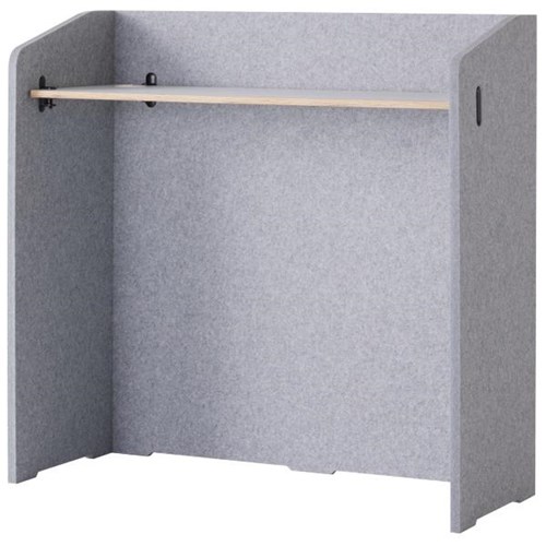 Cube Privacy Pod Standing Flatiron Grey