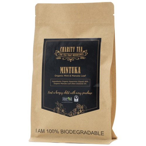 Charity Tea Mintuka Mint & Manuka Leaf Organic Tea Bags, Pack of 25