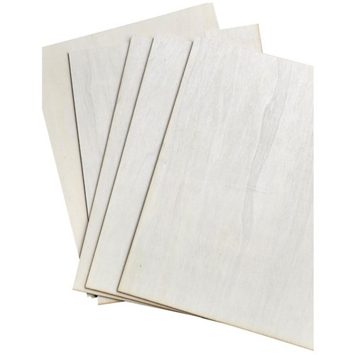 STEAM Genesis Poplar Laser Cutter Plywood 600x400x3mm, Pack of 12